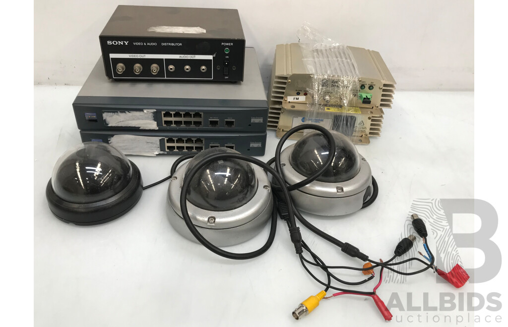 Linksys Routers, Pacific Broadband Optical Transmitters, Sony Distributor, and Colour Cameras