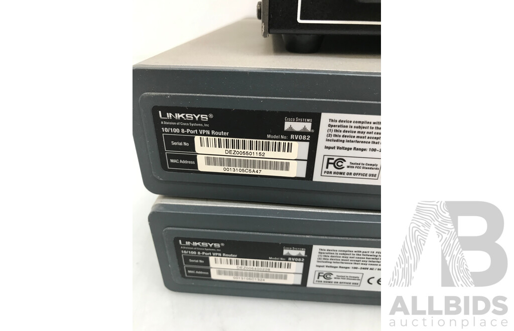 Linksys Routers, Pacific Broadband Optical Transmitters, Sony Distributor, and Colour Cameras