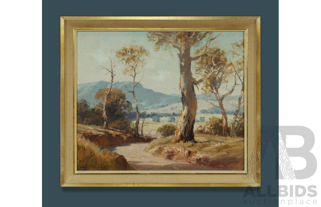 Leon Hanson (1918-2011), In the Goulburn Valley, Oil on Board