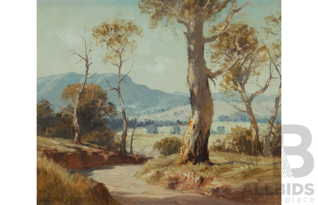 Leon Hanson (1918-2011), In the Goulburn Valley, Oil on Board