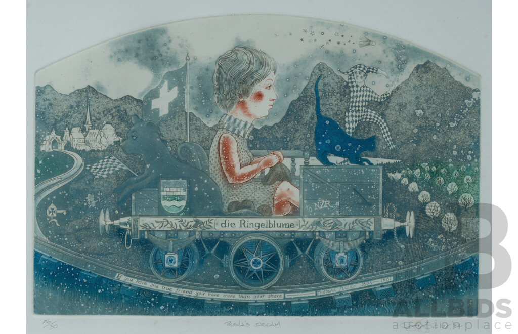 Gary Tricker (New Zealand b.1938), Three Colour Etchings (3) 