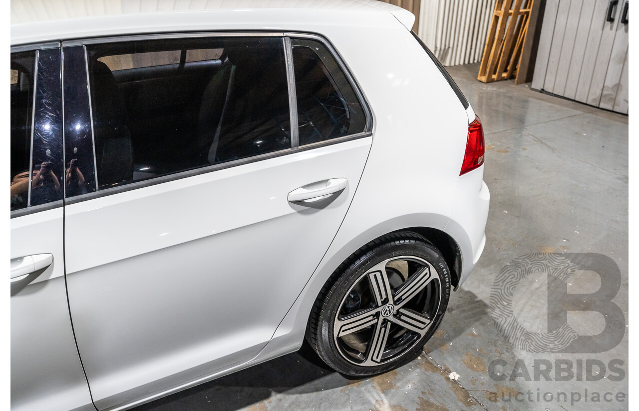 6/2015 Volkswagen Golf 90 TSI MK7 MY15 5d Hatchback White Turbo 1.4L