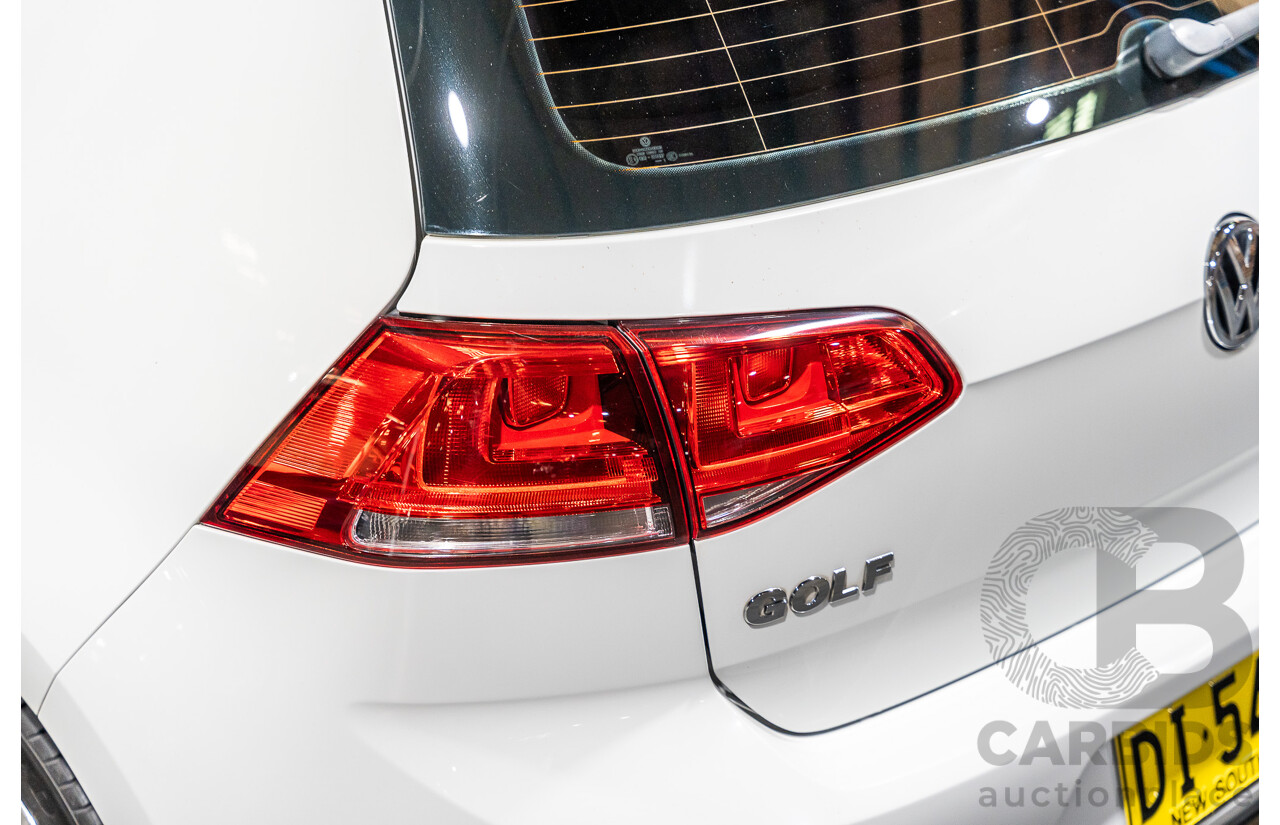 6/2015 Volkswagen Golf 90 TSI MK7 MY15 5d Hatchback White Turbo 1.4L