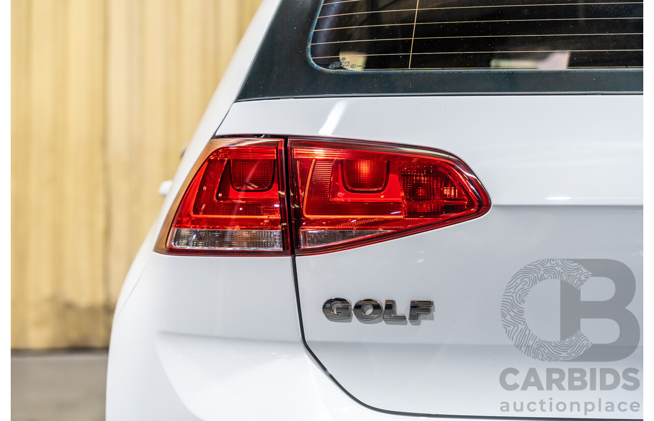 6/2015 Volkswagen Golf 90 TSI MK7 MY15 5d Hatchback White Turbo 1.4L