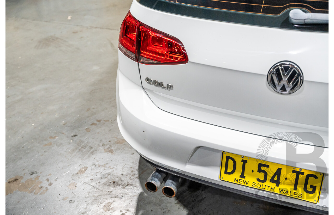 6/2015 Volkswagen Golf 90 TSI MK7 MY15 5d Hatchback White Turbo 1.4L