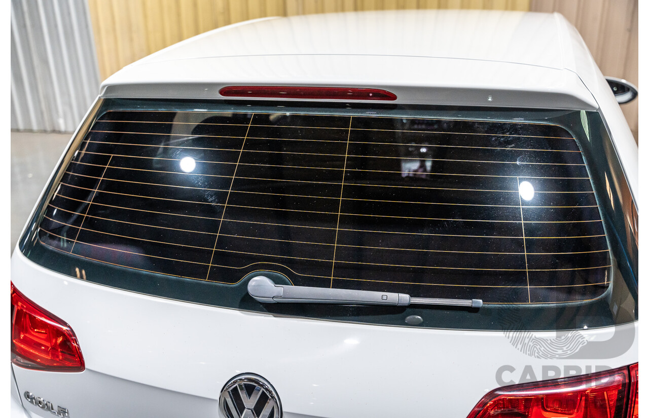 6/2015 Volkswagen Golf 90 TSI MK7 MY15 5d Hatchback White Turbo 1.4L