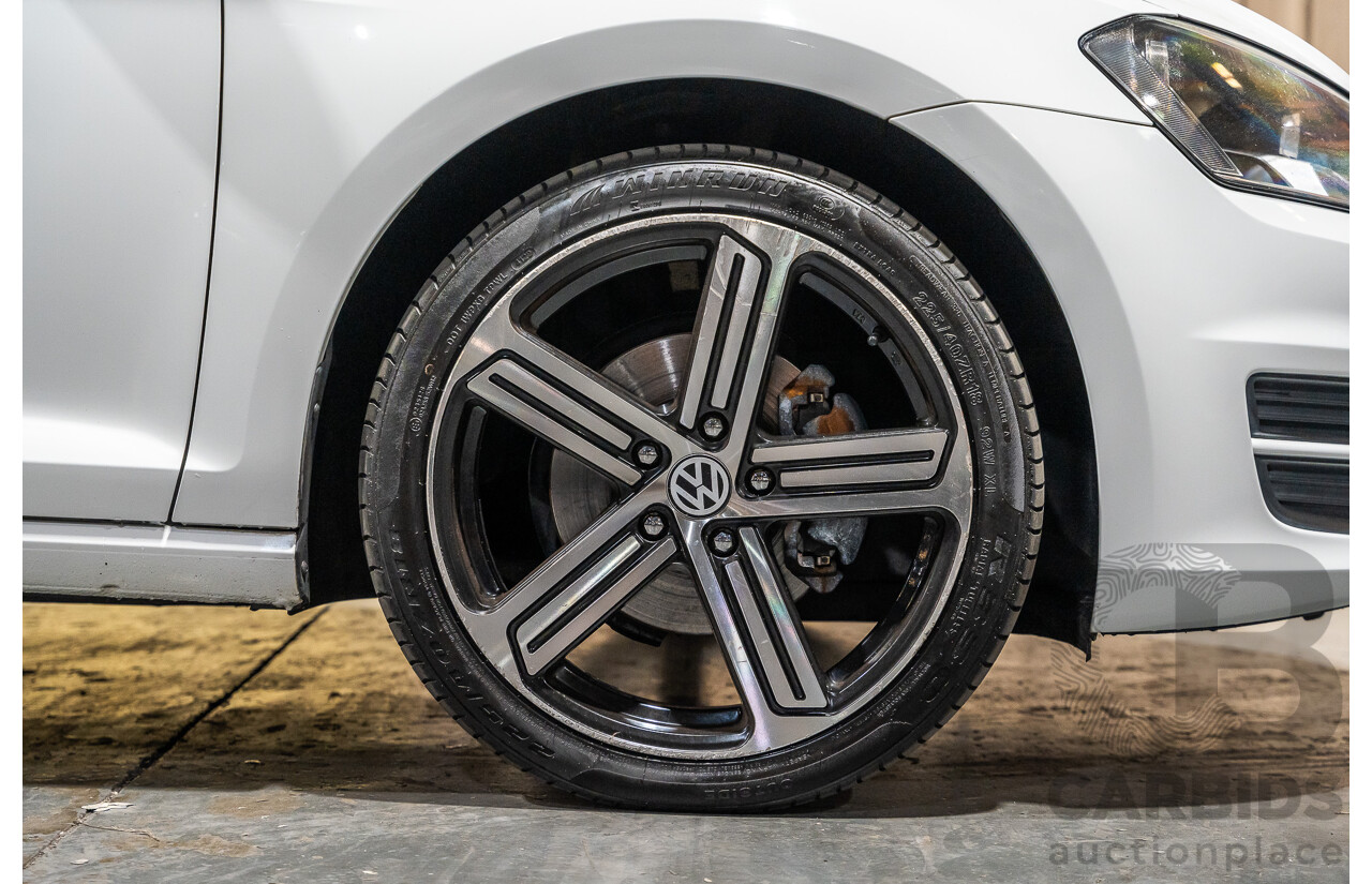 6/2015 Volkswagen Golf 90 TSI MK7 MY15 5d Hatchback White Turbo 1.4L