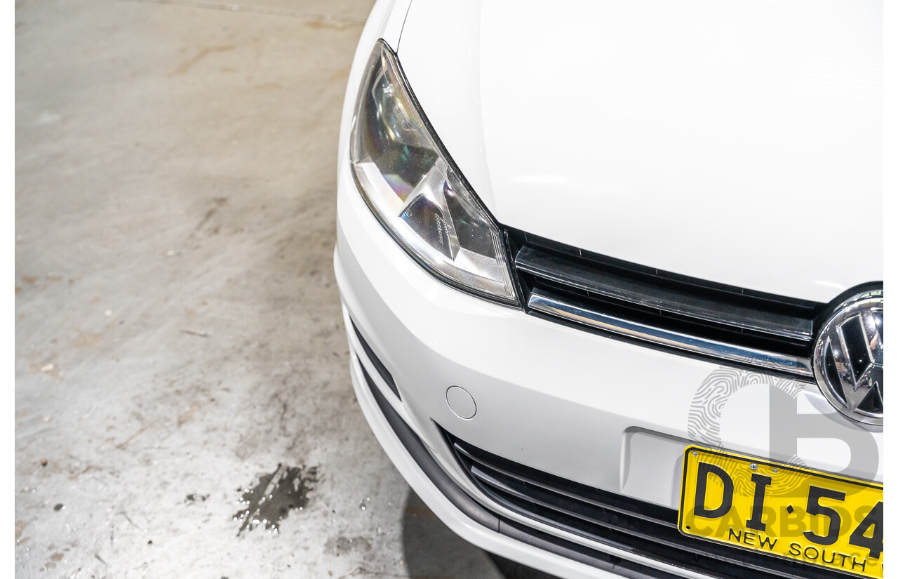 6/2015 Volkswagen Golf 90 TSI MK7 MY15 5d Hatchback White Turbo 1.4L