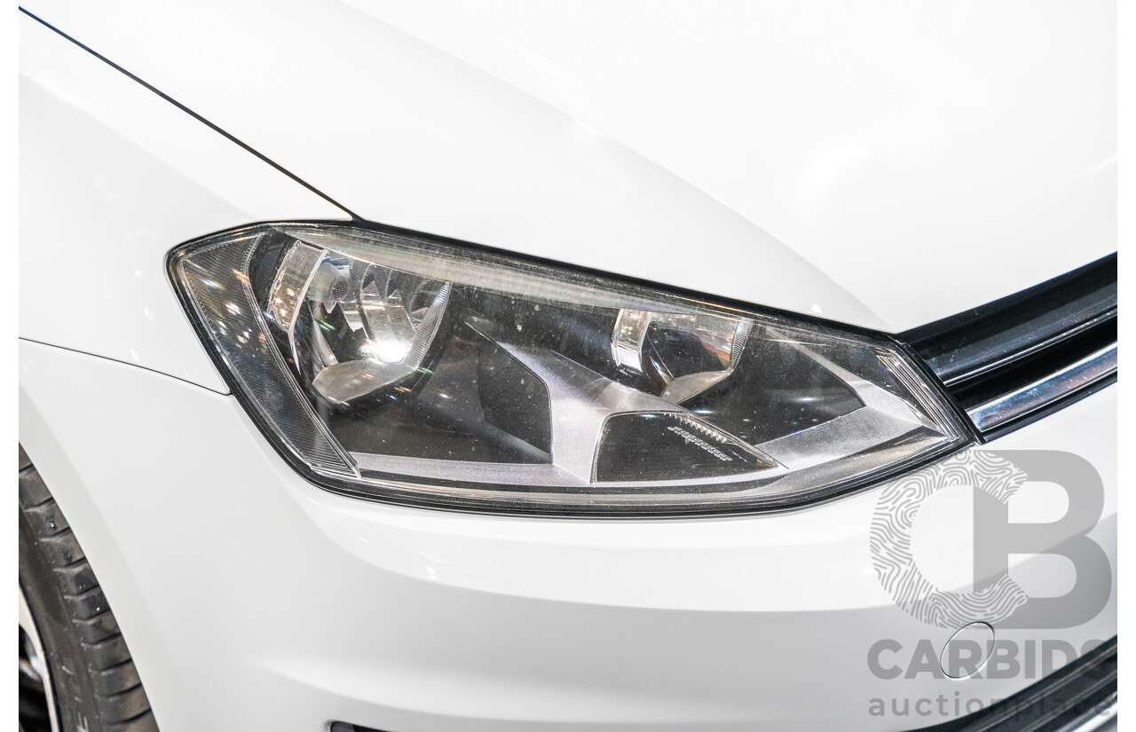6/2015 Volkswagen Golf 90 TSI MK7 MY15 5d Hatchback White Turbo 1.4L