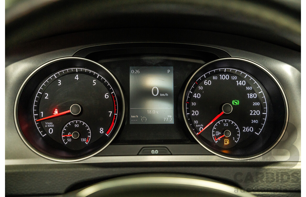 6/2015 Volkswagen Golf 90 TSI MK7 MY15 5d Hatchback White Turbo 1.4L