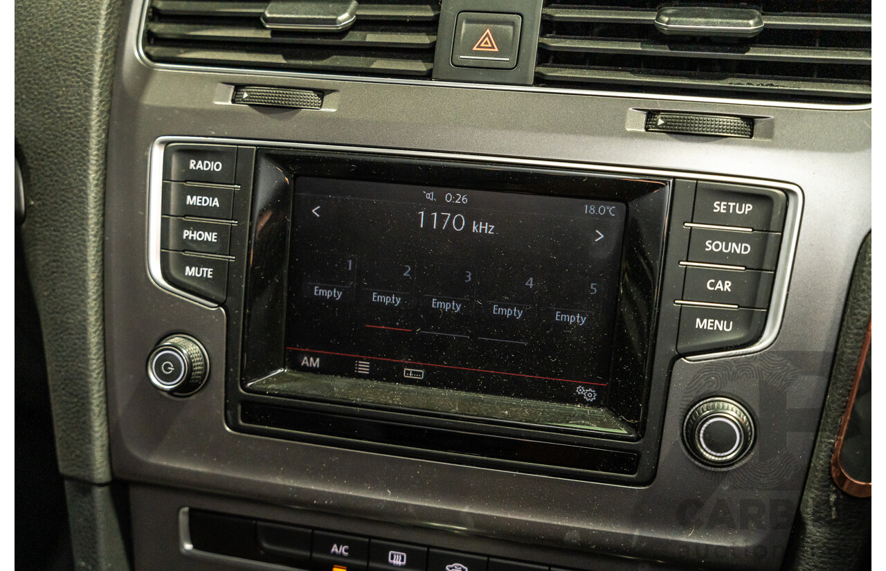 6/2015 Volkswagen Golf 90 TSI MK7 MY15 5d Hatchback White Turbo 1.4L