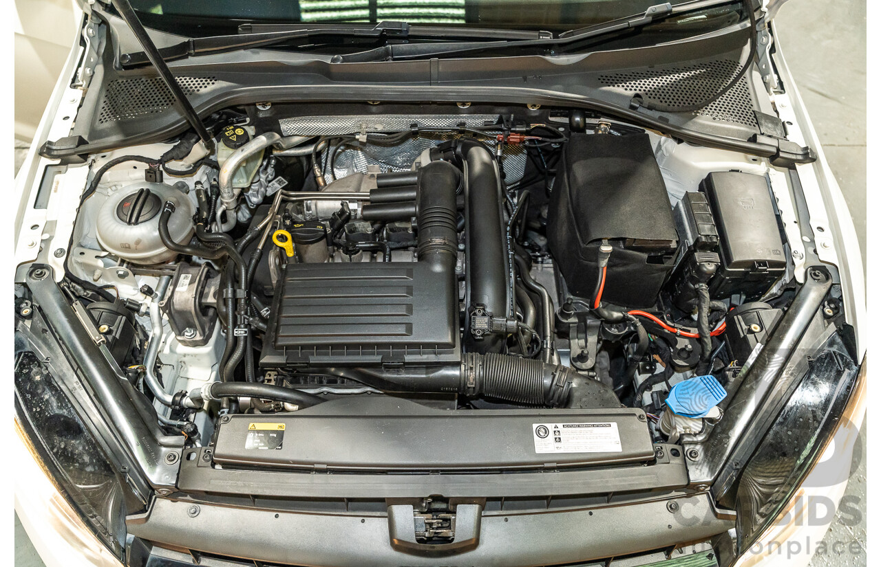 6/2015 Volkswagen Golf 90 TSI MK7 MY15 5d Hatchback White Turbo 1.4L