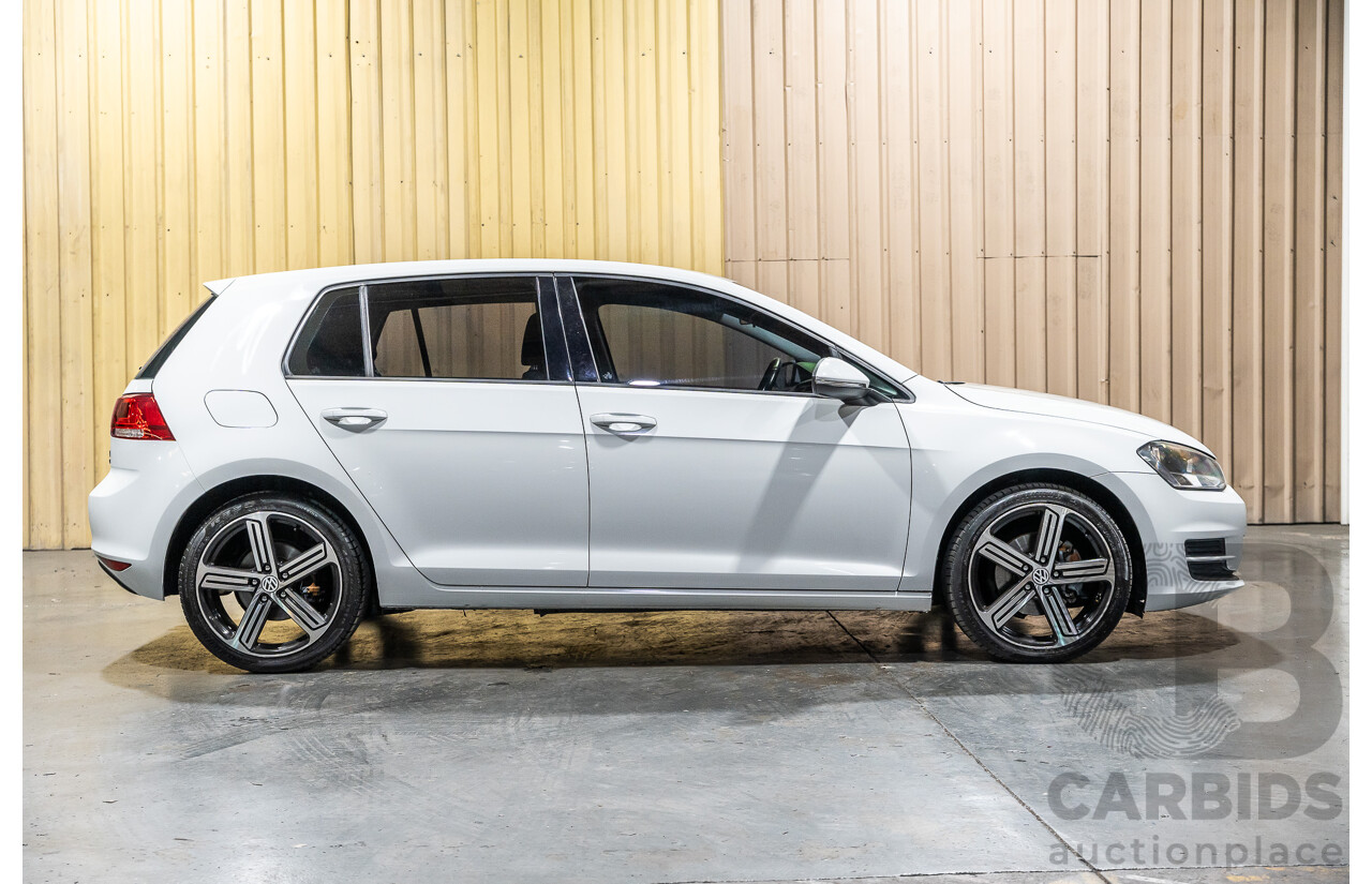 6/2015 Volkswagen Golf 90 TSI MK7 MY15 5d Hatchback White Turbo 1.4L