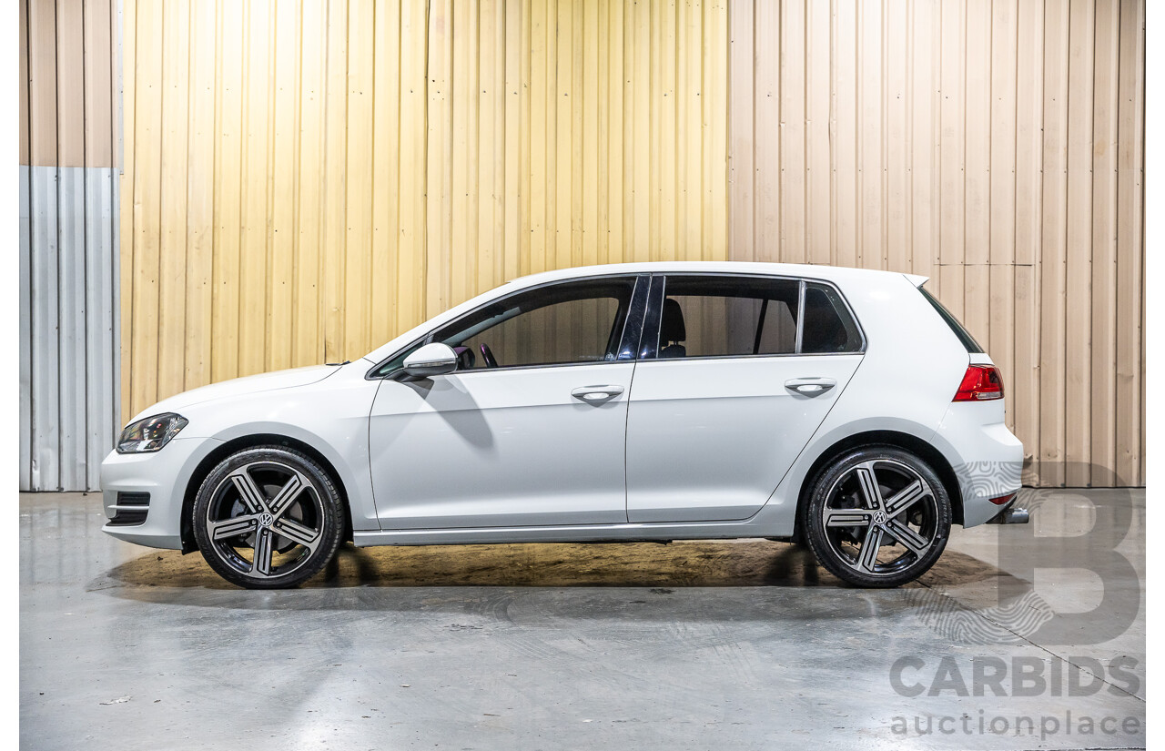 6/2015 Volkswagen Golf 90 TSI MK7 MY15 5d Hatchback White Turbo 1.4L