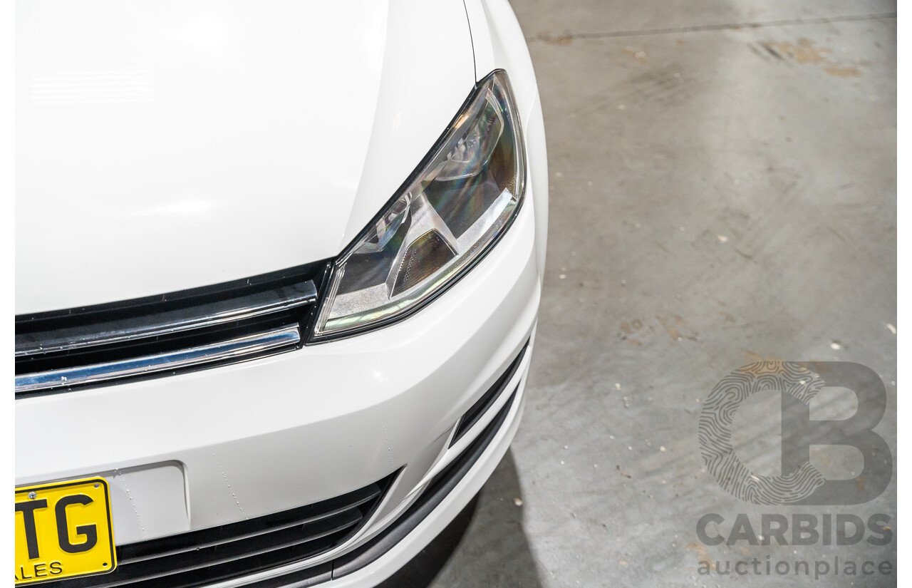 6/2015 Volkswagen Golf 90 TSI MK7 MY15 5d Hatchback White Turbo 1.4L