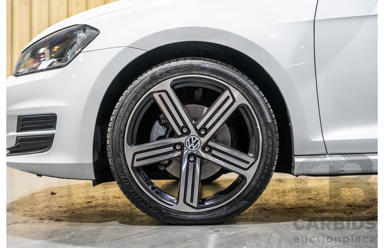 6/2015 Volkswagen Golf 90 TSI MK7 MY15 5d Hatchback White Turbo 1.4L