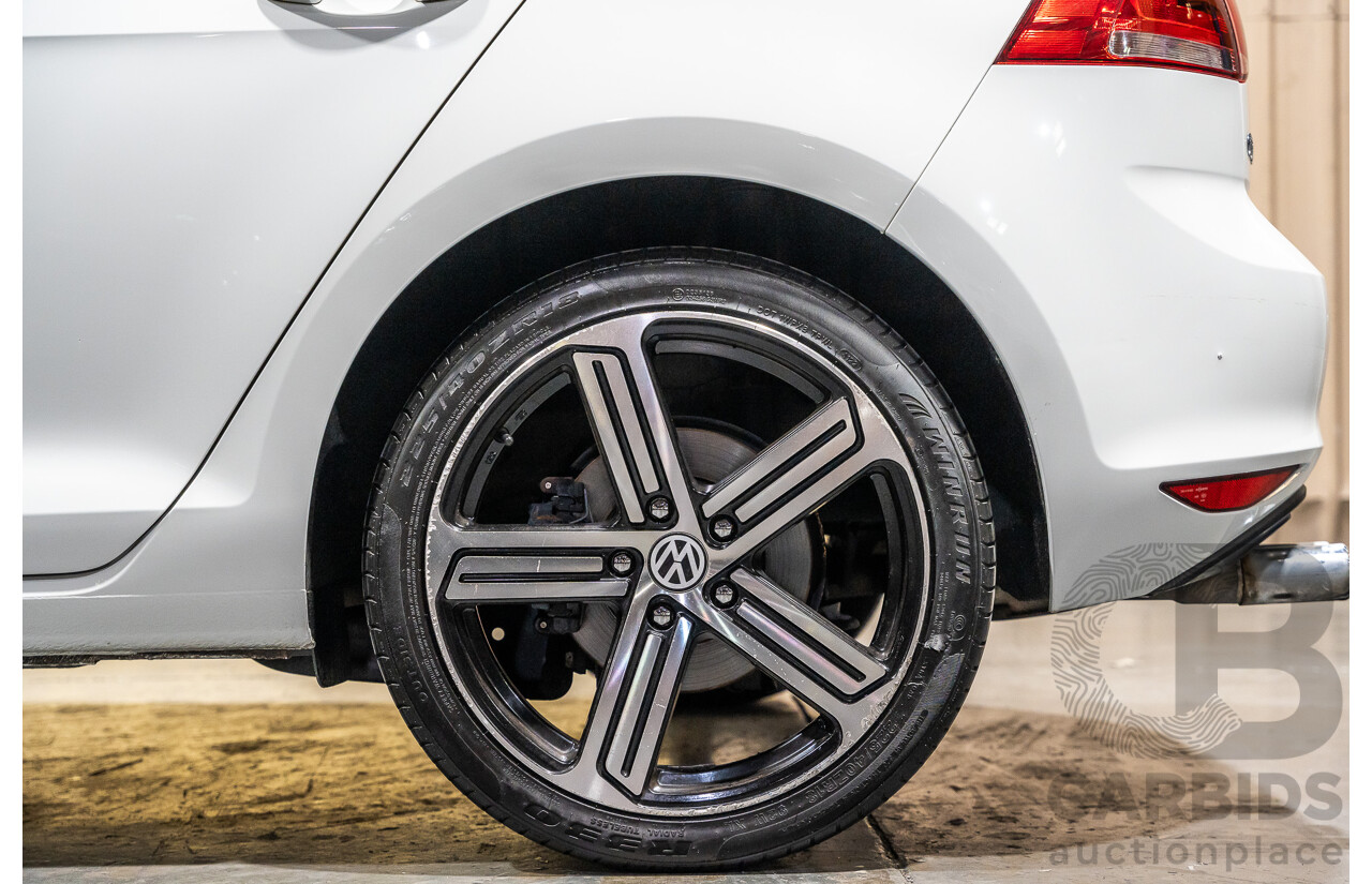 6/2015 Volkswagen Golf 90 TSI MK7 MY15 5d Hatchback White Turbo 1.4L