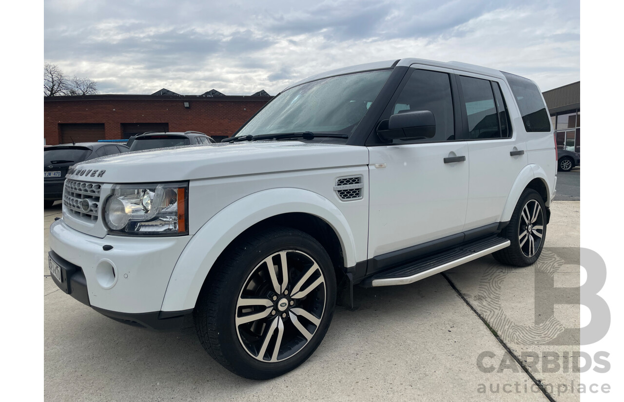 08/2012 Land Rover Discovery 4 3.0 SDV6 HSE 4x4 MY12 4D Wagon White 3.0L