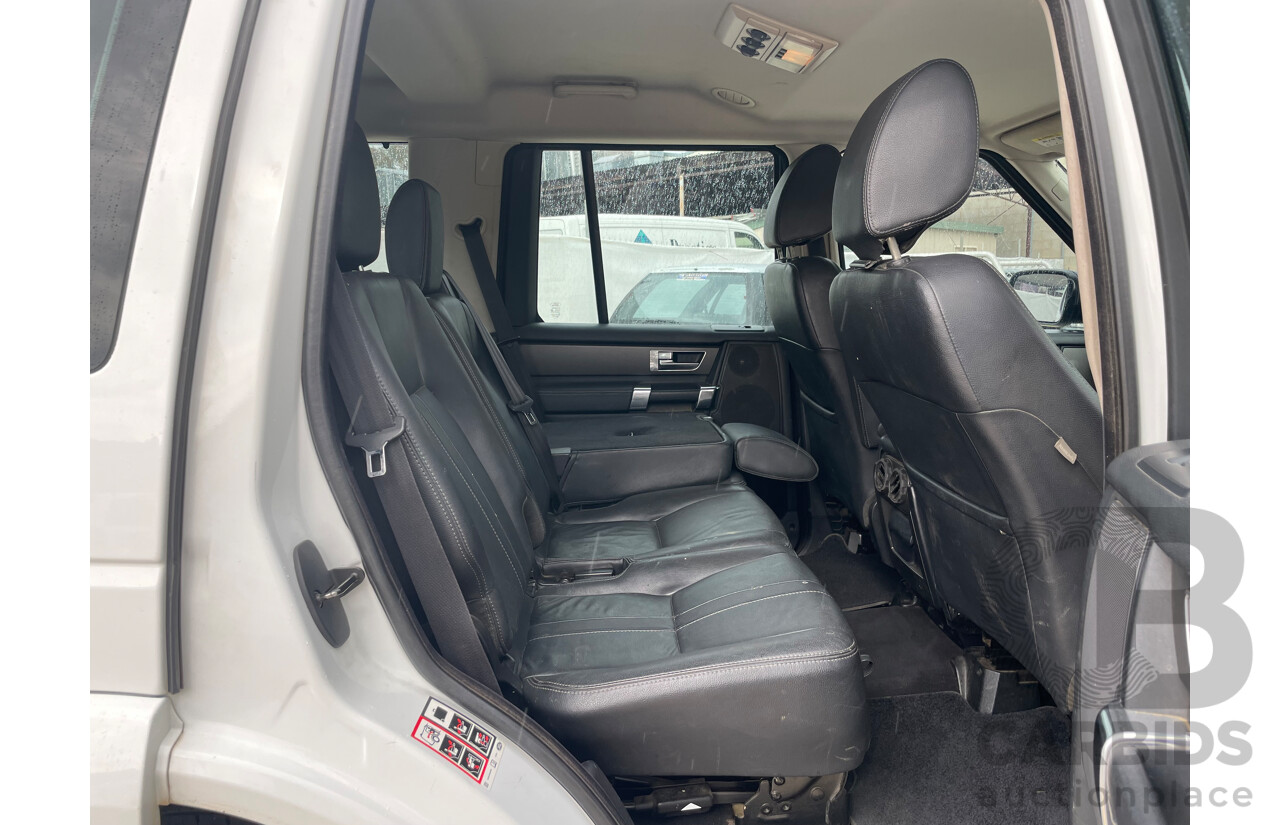 08/2012 Land Rover Discovery 4 3.0 SDV6 HSE 4x4 MY12 4D Wagon White 3.0L