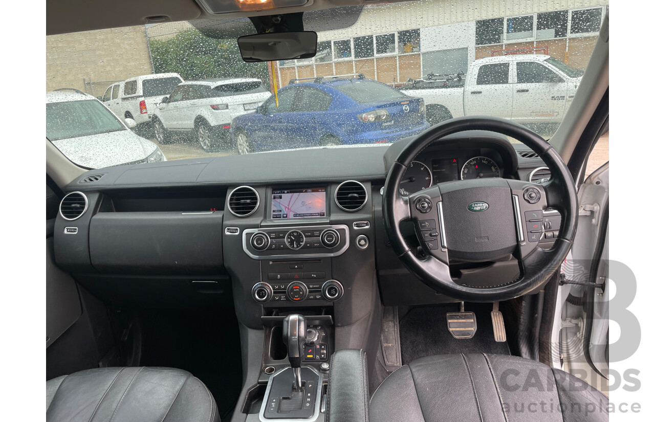 08/2012 Land Rover Discovery 4 3.0 SDV6 HSE 4x4 MY12 4D Wagon White 3.0L