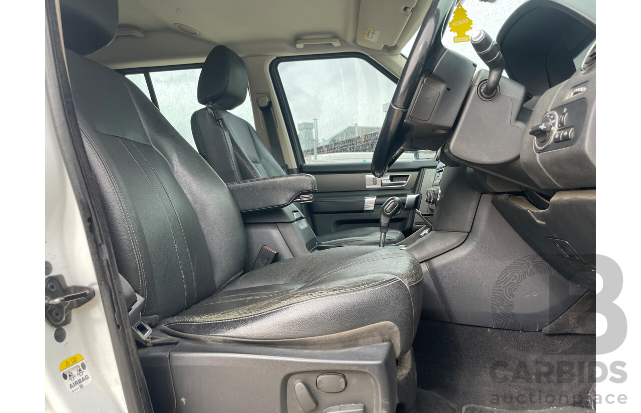 08/2012 Land Rover Discovery 4 3.0 SDV6 HSE 4x4 MY12 4D Wagon White 3.0L