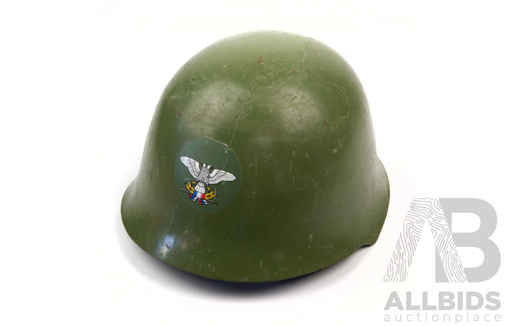 Serbian Military Issue Steel Helmet