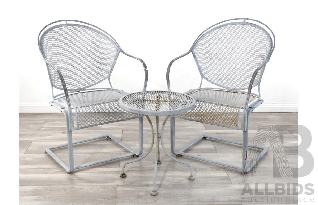 Vintage Metal Three Piece Garden Suite