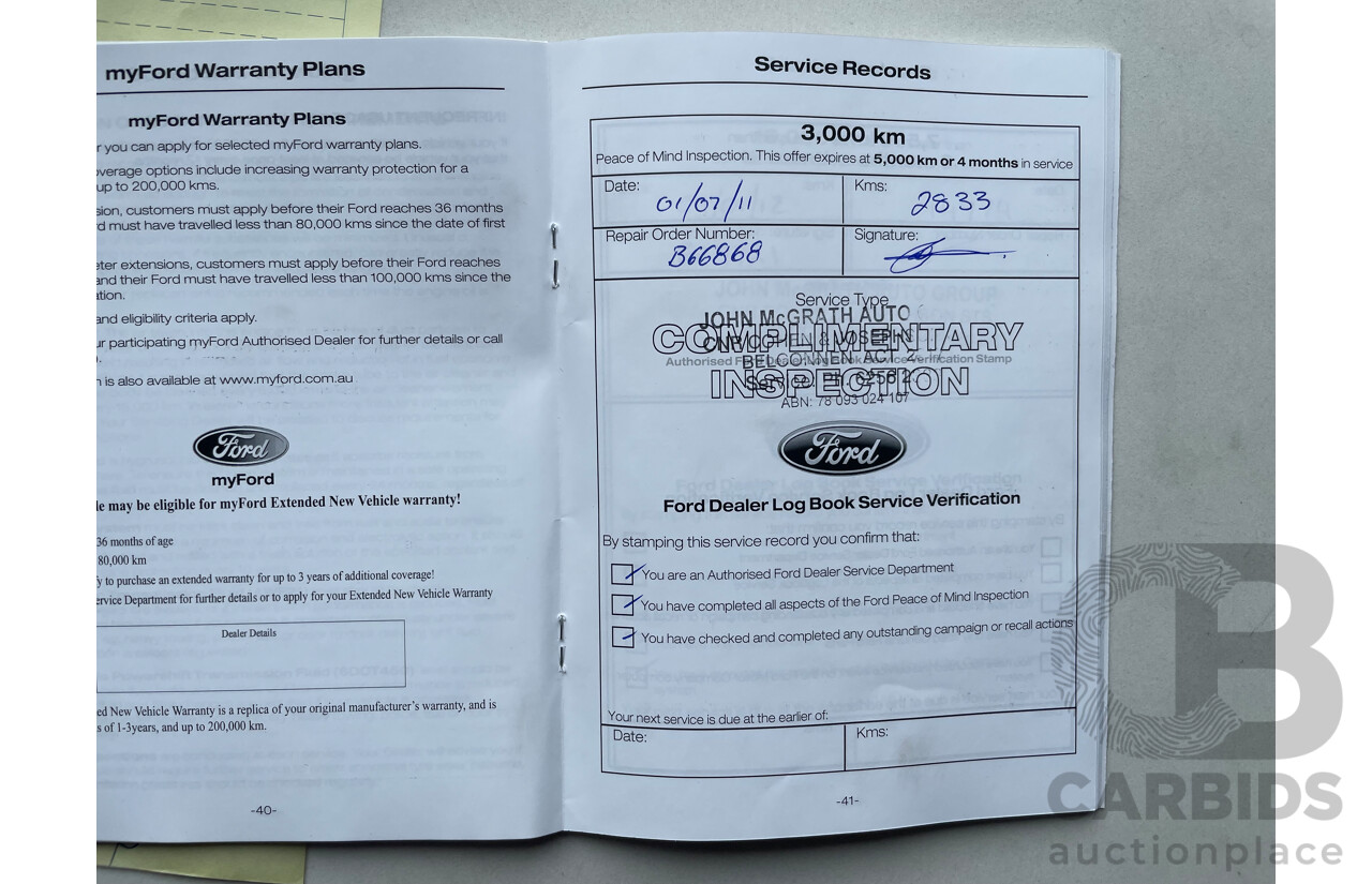 4/2011 Ford Mondeo LX MC 4d Wagon Grey 2.3L