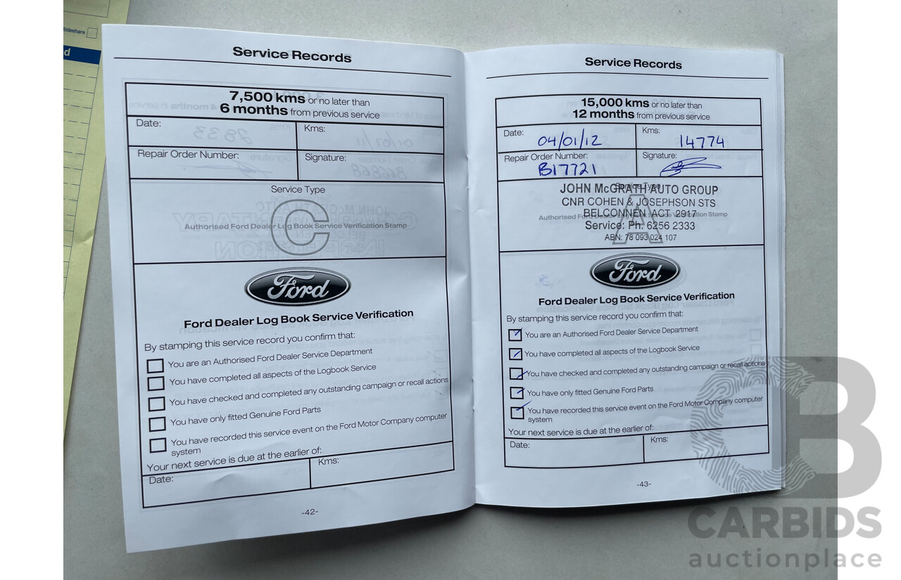 4/2011 Ford Mondeo LX MC 4d Wagon Grey 2.3L