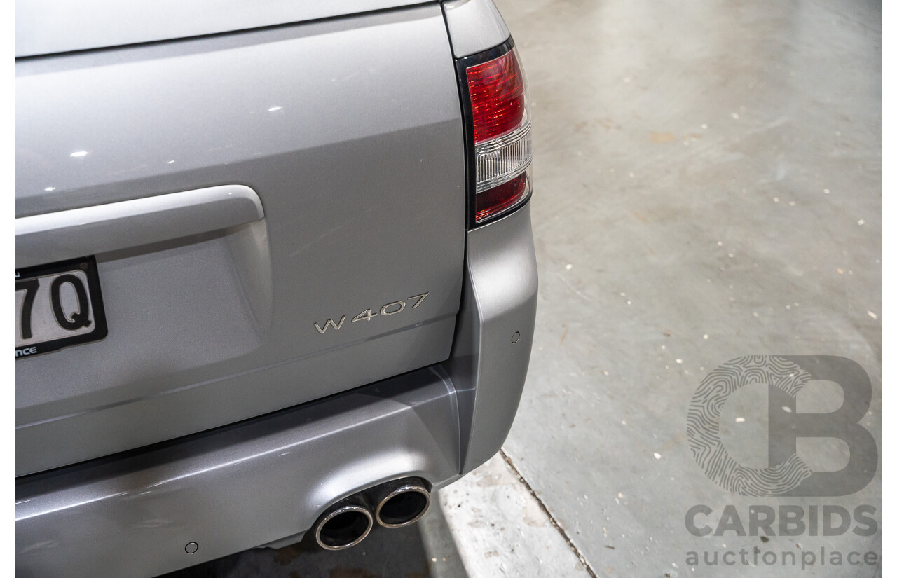 3/2016 Holden Commodore Utility SS-V Redline VF11 Utility Nitrate Silver V8 6.2L - Walkinshaw W407 Package