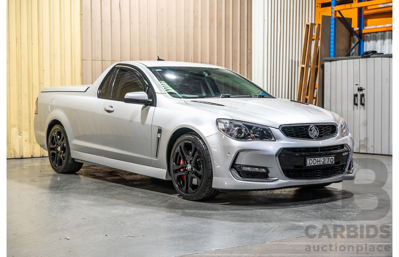3/2016 Holden Commodore Utility SS-V Redline VF11 Utility Nitrate Silver V8 6.2L - Walkinshaw W407 Package