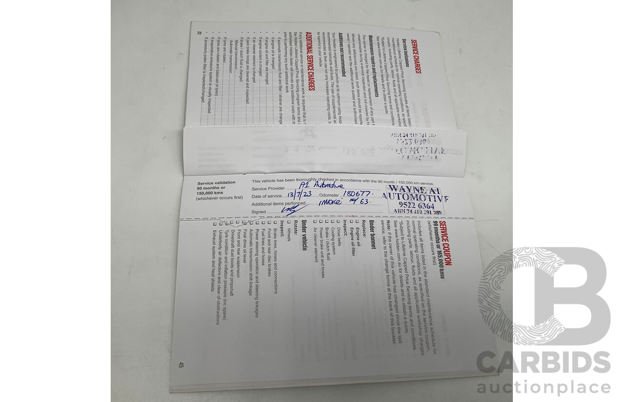 3/2016 Holden Commodore Utility SS-V Redline VF11 Utility Nitrate Silver V8 6.2L - Walkinshaw W407 Package