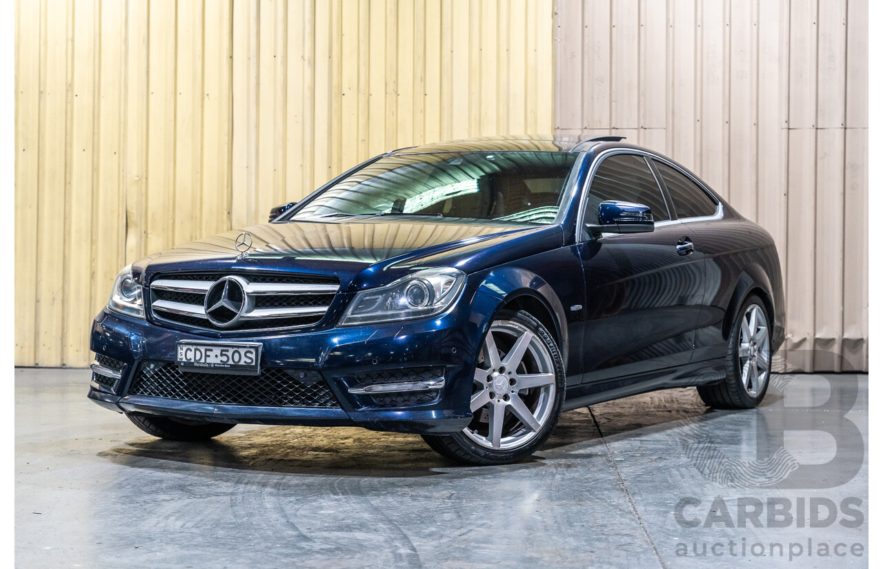 8/2011 Mercedes Benz C250 CDI AMG Package BE W204 MY11 2d Coupe Cavansite Blue Metallic Turbo Diesel 2.1L