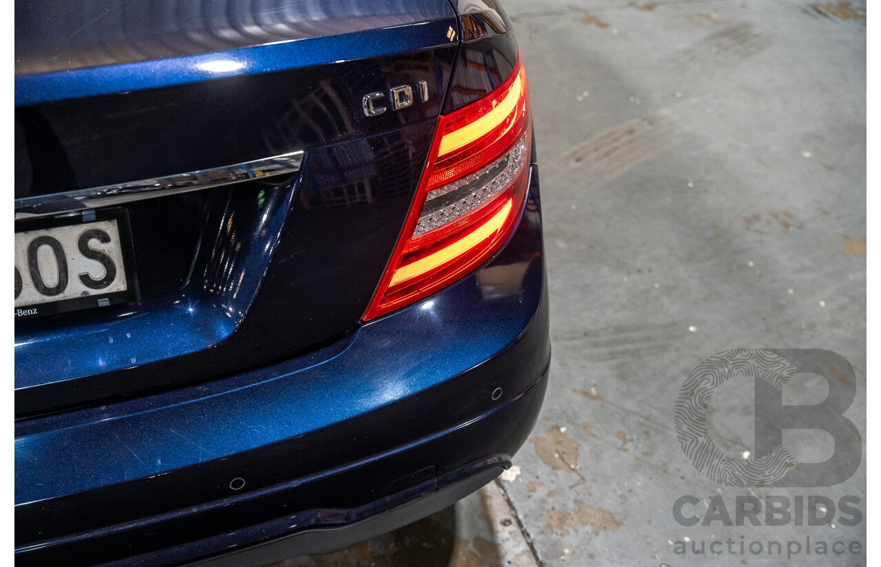 8/2011 Mercedes Benz C250 CDI AMG Package BE W204 MY11 2d Coupe Cavansite Blue Metallic Turbo Diesel 2.1L