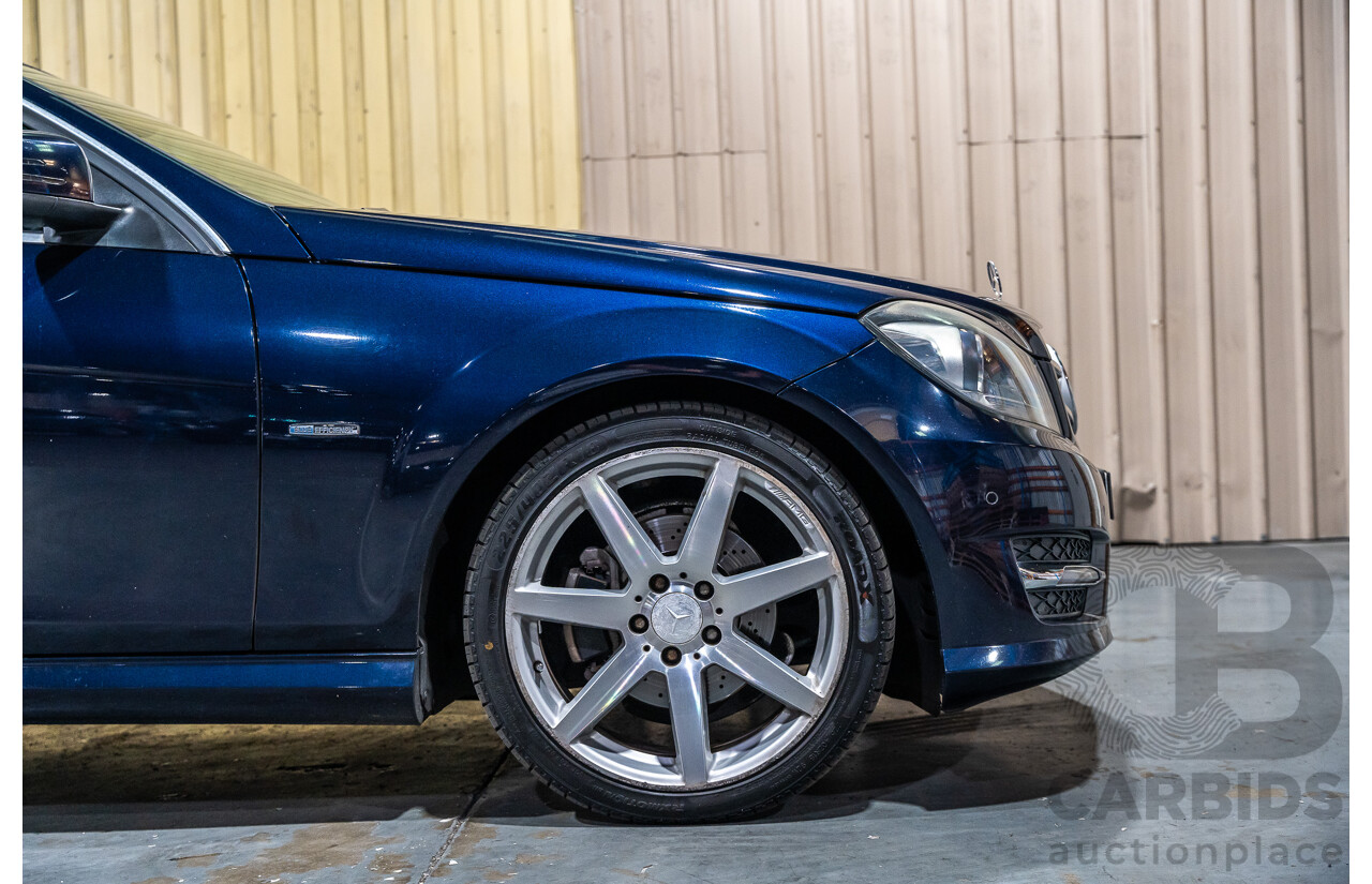 8/2011 Mercedes Benz C250 CDI AMG Package BE W204 MY11 2d Coupe Cavansite Blue Metallic Turbo Diesel 2.1L