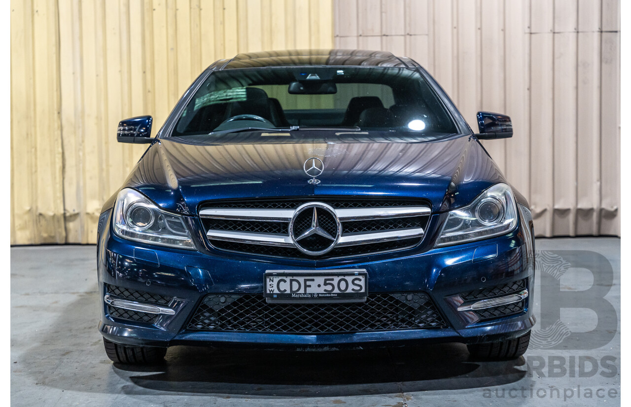 8/2011 Mercedes Benz C250 CDI AMG Package BE W204 MY11 2d Coupe Cavansite Blue Metallic Turbo Diesel 2.1L