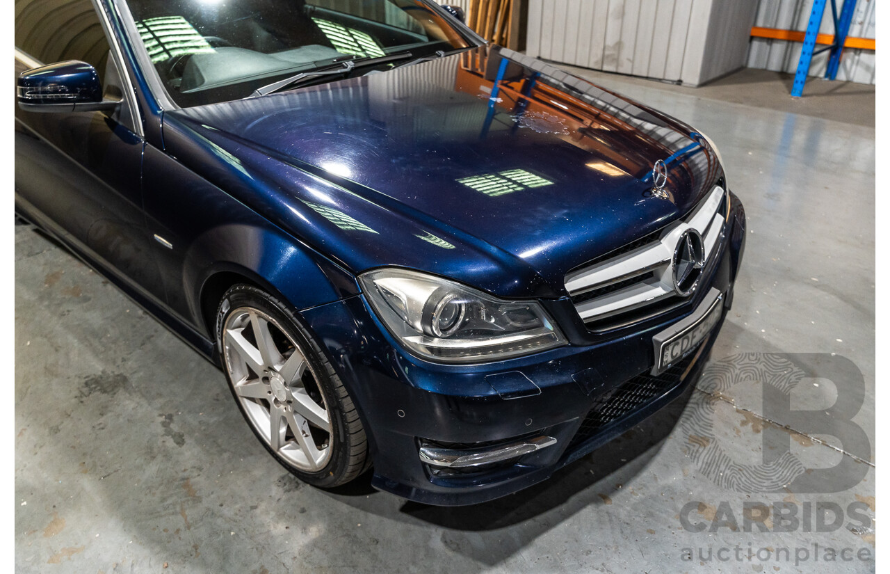 8/2011 Mercedes Benz C250 CDI AMG Package BE W204 MY11 2d Coupe Cavansite Blue Metallic Turbo Diesel 2.1L