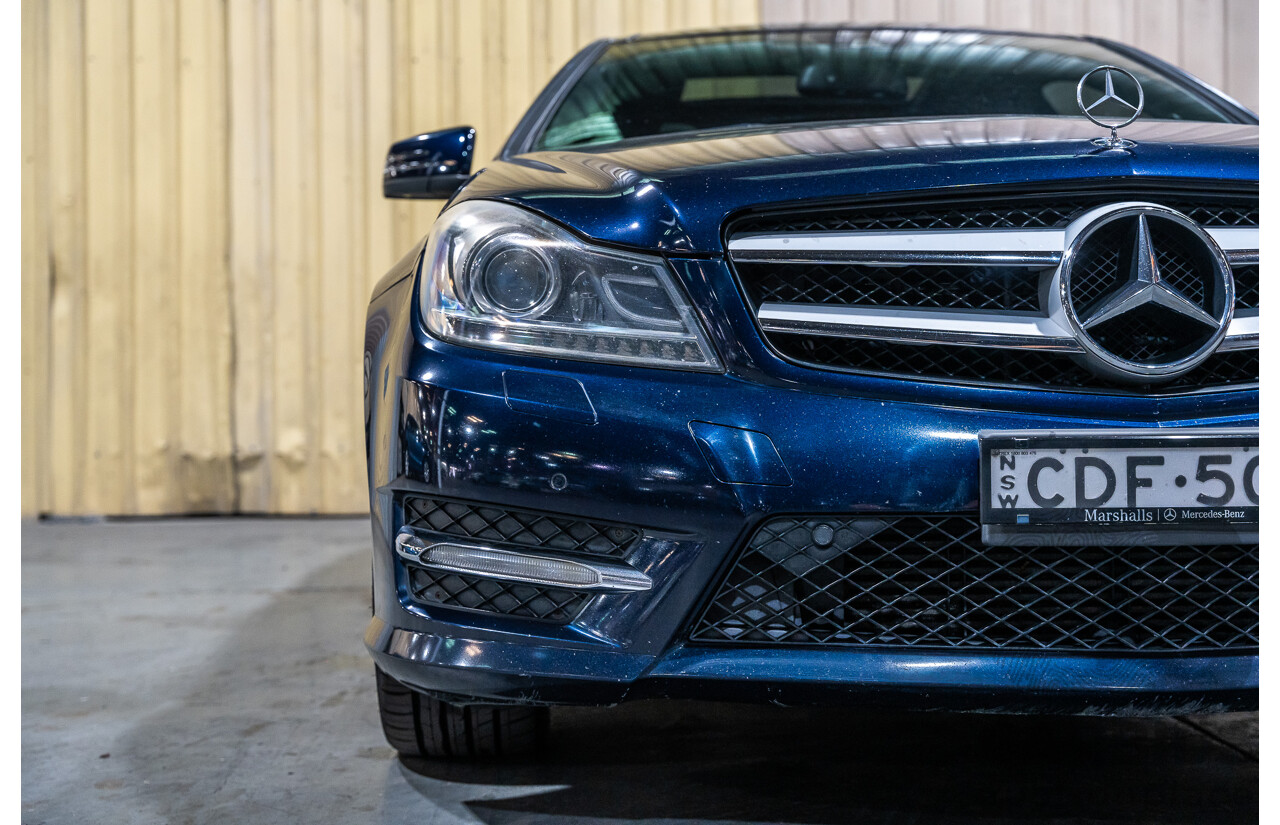 8/2011 Mercedes Benz C250 CDI AMG Package BE W204 MY11 2d Coupe Cavansite Blue Metallic Turbo Diesel 2.1L