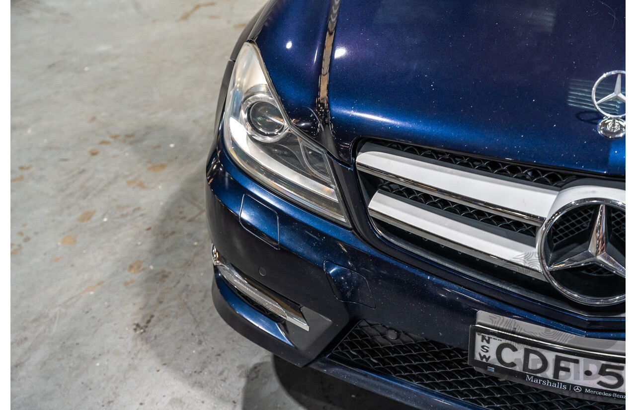 8/2011 Mercedes Benz C250 CDI AMG Package BE W204 MY11 2d Coupe Cavansite Blue Metallic Turbo Diesel 2.1L