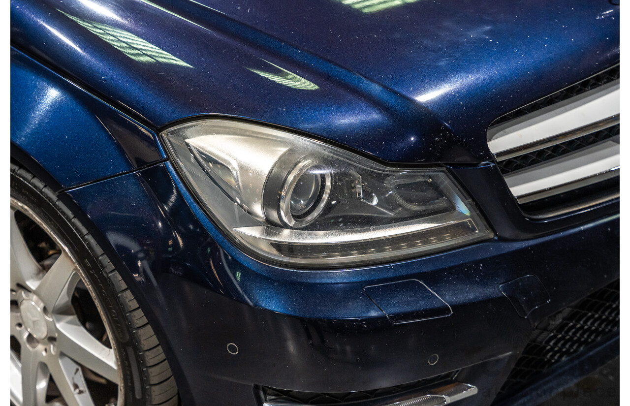 8/2011 Mercedes Benz C250 CDI AMG Package BE W204 MY11 2d Coupe Cavansite Blue Metallic Turbo Diesel 2.1L