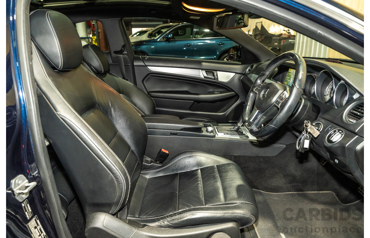 8/2011 Mercedes Benz C250 CDI AMG Package BE W204 MY11 2d Coupe Cavansite Blue Metallic Turbo Diesel 2.1L
