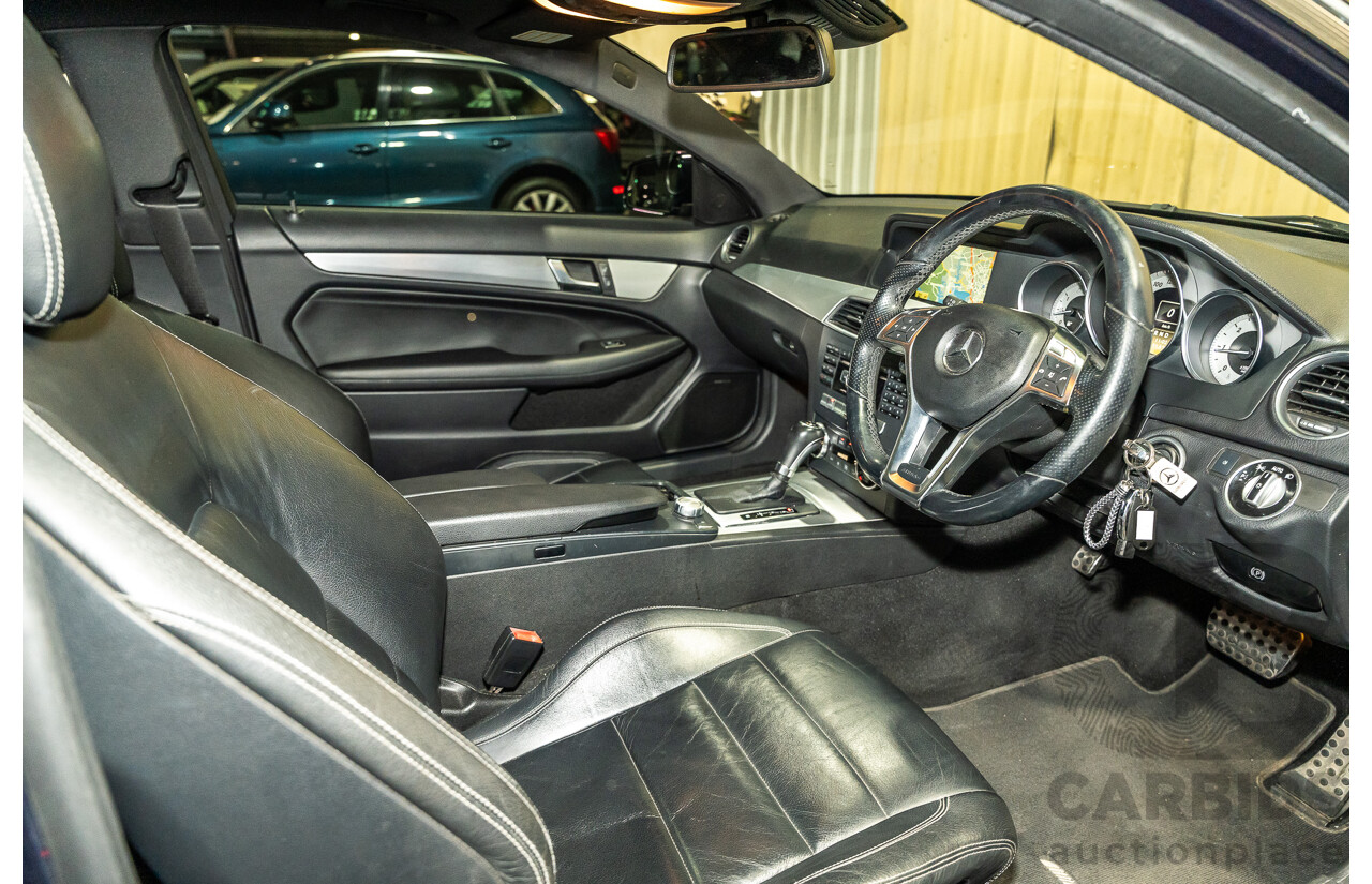 8/2011 Mercedes Benz C250 CDI AMG Package BE W204 MY11 2d Coupe Cavansite Blue Metallic Turbo Diesel 2.1L