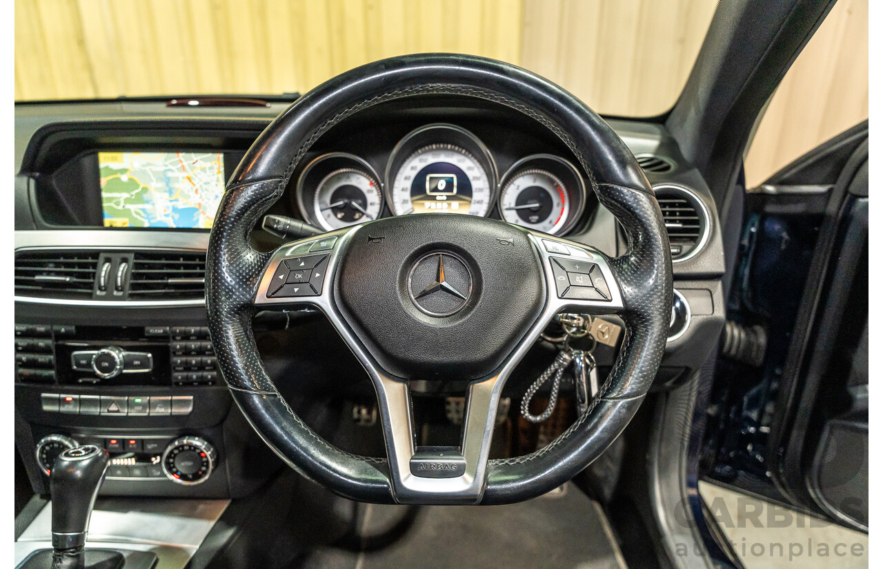 8/2011 Mercedes Benz C250 CDI AMG Package BE W204 MY11 2d Coupe Cavansite Blue Metallic Turbo Diesel 2.1L