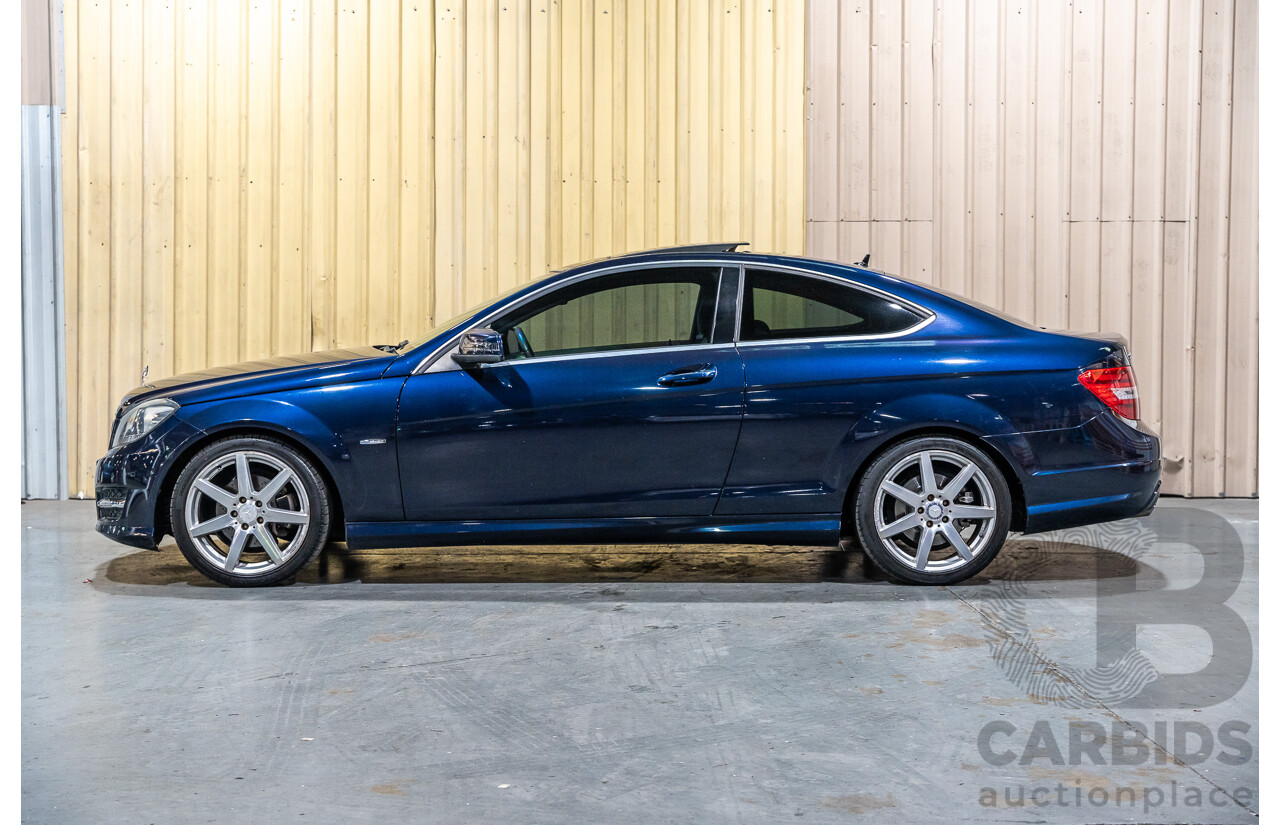 8/2011 Mercedes Benz C250 CDI AMG Package BE W204 MY11 2d Coupe Cavansite Blue Metallic Turbo Diesel 2.1L