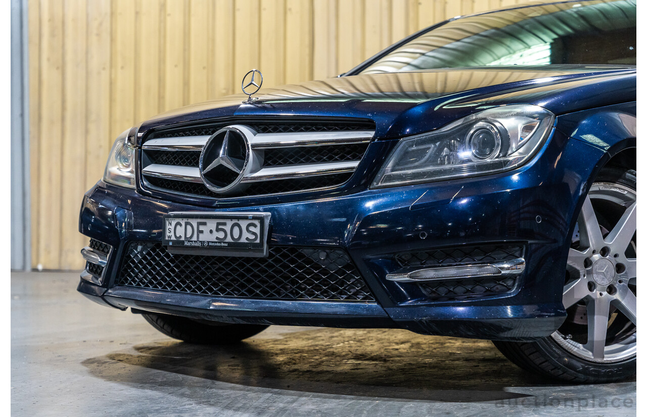 8/2011 Mercedes Benz C250 CDI AMG Package BE W204 MY11 2d Coupe Cavansite Blue Metallic Turbo Diesel 2.1L