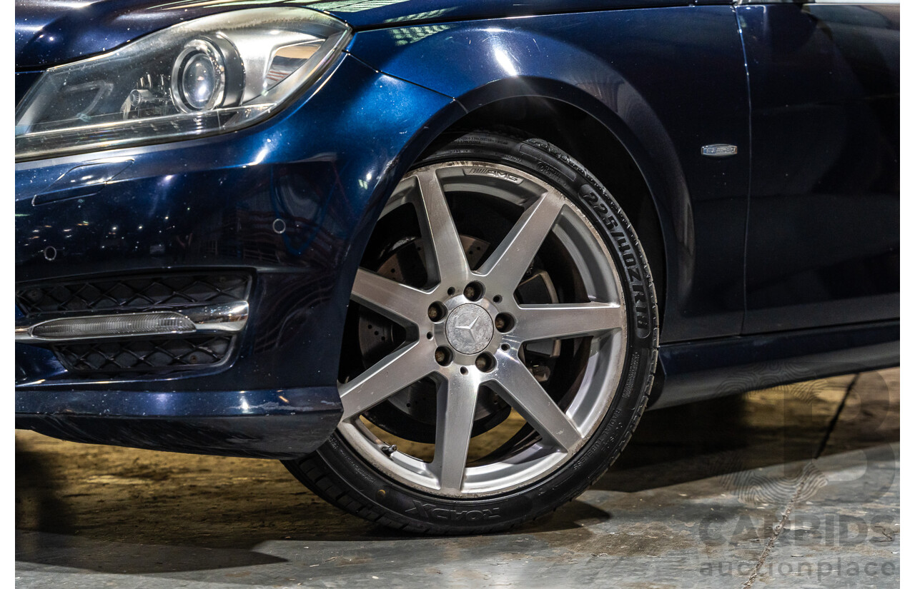 8/2011 Mercedes Benz C250 CDI AMG Package BE W204 MY11 2d Coupe Cavansite Blue Metallic Turbo Diesel 2.1L