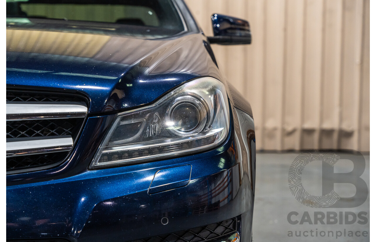 8/2011 Mercedes Benz C250 CDI AMG Package BE W204 MY11 2d Coupe Cavansite Blue Metallic Turbo Diesel 2.1L