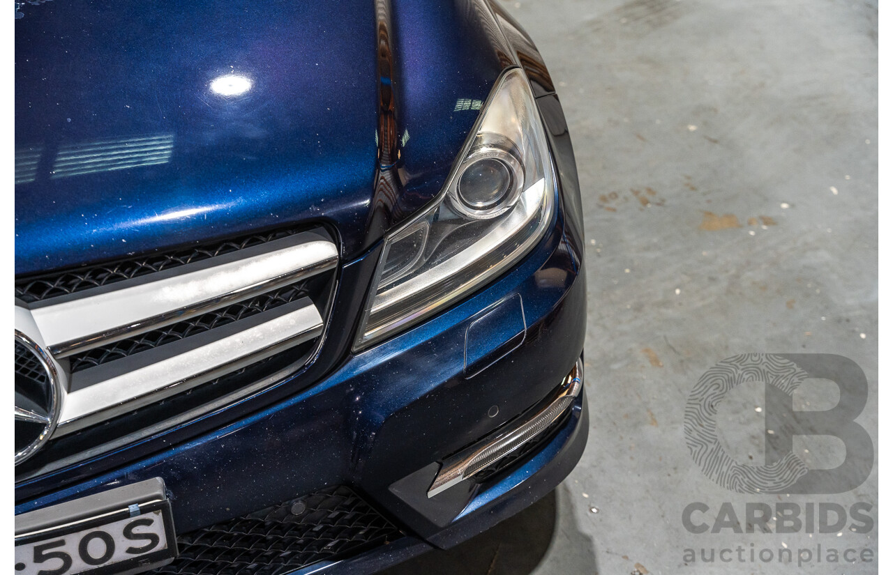 8/2011 Mercedes Benz C250 CDI AMG Package BE W204 MY11 2d Coupe Cavansite Blue Metallic Turbo Diesel 2.1L
