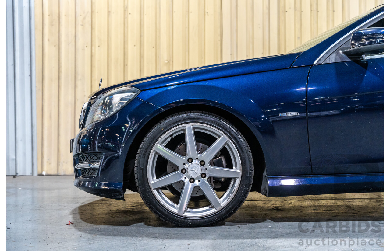 8/2011 Mercedes Benz C250 CDI AMG Package BE W204 MY11 2d Coupe Cavansite Blue Metallic Turbo Diesel 2.1L