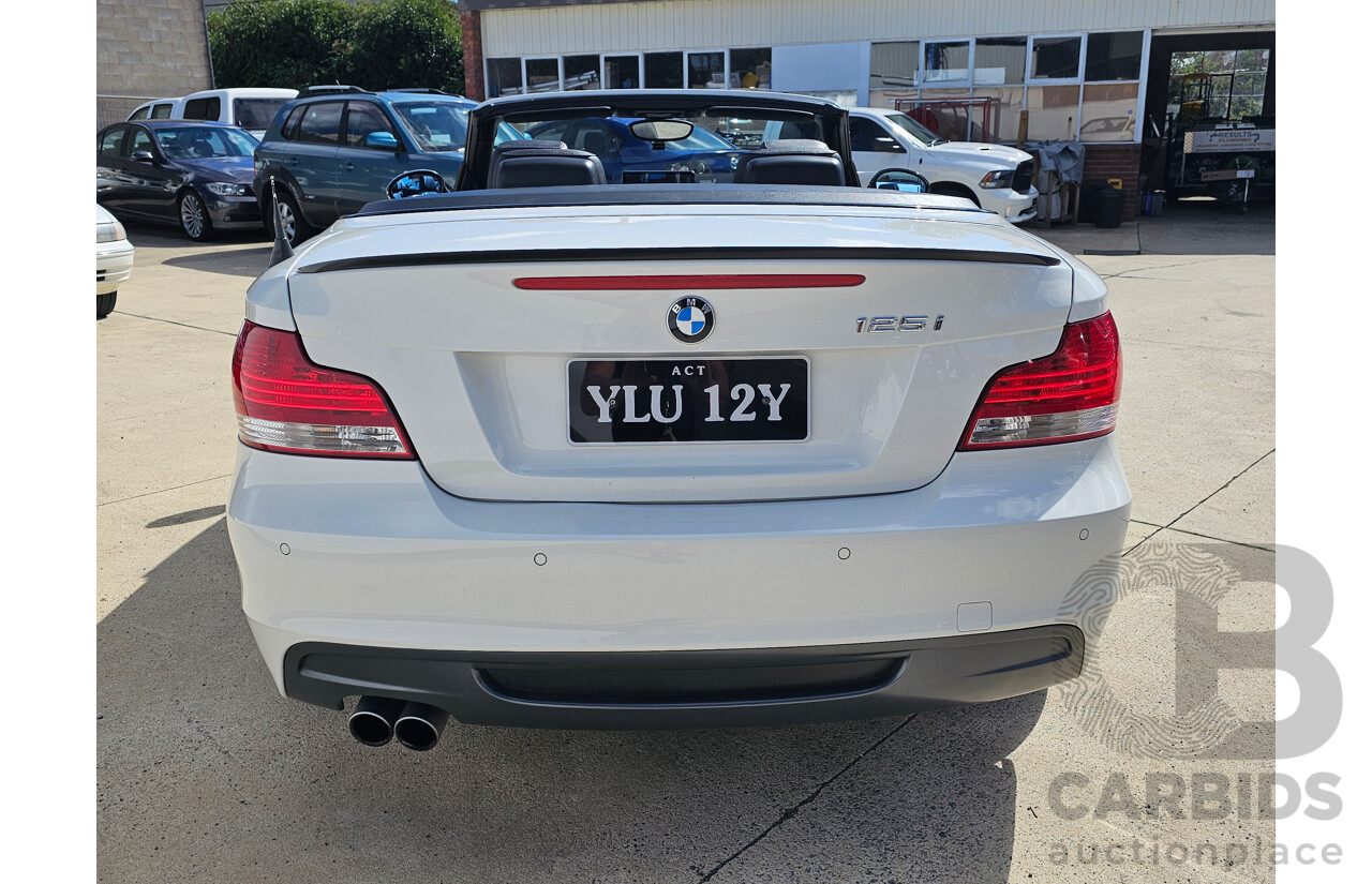 4/2009 BMW 125i E88 MY09 2d Convertible White 3.0L - Msport